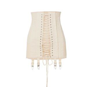 Orseund Iris Gamine Lace-Up Corset Skirt – Off White – Authentic – Excellent Con